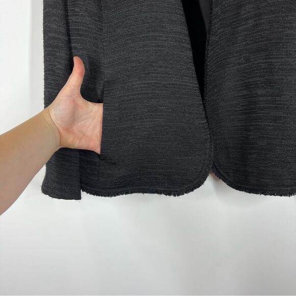 Eileen Fisher Sparkle Tweed Fringe Jacket Size 1X - Picture 7 of 11